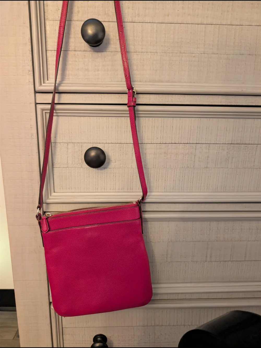 Coach Pink Patent Signature Wristlet